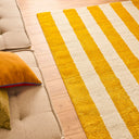 GROOVY - Tapis seventies jaune rayé - GRO390JAU