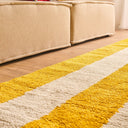 GROOVY - Tapis seventies jaune rayé - GRO390JAU