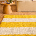 GROOVY - Tapis seventies jaune rayé - GRO390JAU