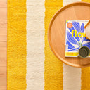 GROOVY - Tapis seventies jaune rayé - GRO390JAU