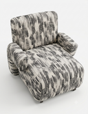 Fauteuil Design Contemporain en Tissu Texturé