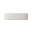 Modern Cream Curved Sofa – Plush Upholstery & Sculptural Design