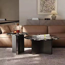 Monarch Nero Marble Nesting Coffee Table Set