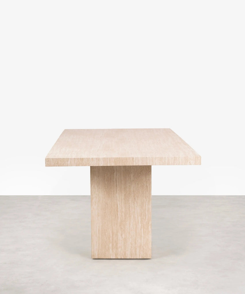 Roma Dining Table in Travertine look (180x90 cm)