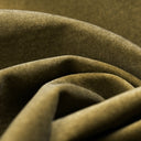 Oberon Pouffe | Moss Green Sustainable Mohair Velvet & Walnut