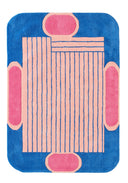 Nuage sucré – Tapis en laine – Bleu