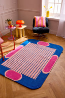 Nuage sucré – Tapis en laine – Bleu
