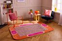 Nuage sucré – Tapis en laine – Orange