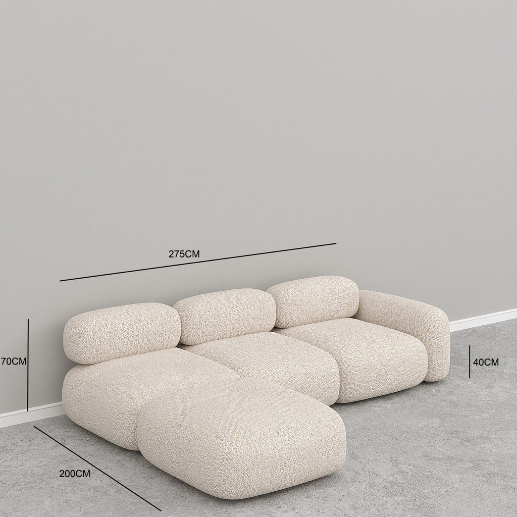 Marshmello Modular Sofa / Off-White Boucle