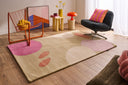 Nuage sucré – Tapis en laine multicolore aux motifs géométriques