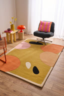 Nuage sucré – Tapis en laine coloré aux motifs géométriques