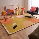 Nuage sucré – Tapis en laine coloré aux motifs géométriques
