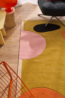 Nuage sucré – Tapis en laine coloré aux motifs géométriques
