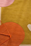 Nuage sucré – Tapis en laine coloré aux motifs géométriques
