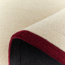 Rouge d'orage – Tapis en laine - Bordeaux