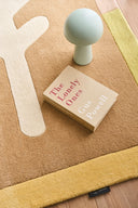 Rayon tendre – Tapis en laine pastel à motifs floraux
