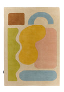 Rayon tendre – Tapis en laine multicolore doux