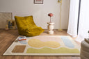 Rayon tendre – Tapis en laine multicolore doux