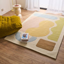 Rayon tendre – Tapis en laine multicolore doux