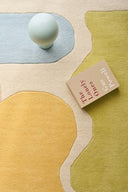 Rayon tendre – Tapis en laine multicolore doux