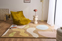 Rayon tendre – Tapis en laine design aux couleurs pastel