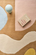 Rayon tendre – Tapis en laine design aux couleurs pastel