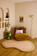 Rayon tendre – Tapis en laine multicolore