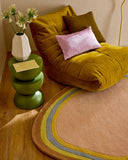 Rayon tendre – Tapis en laine multicolore