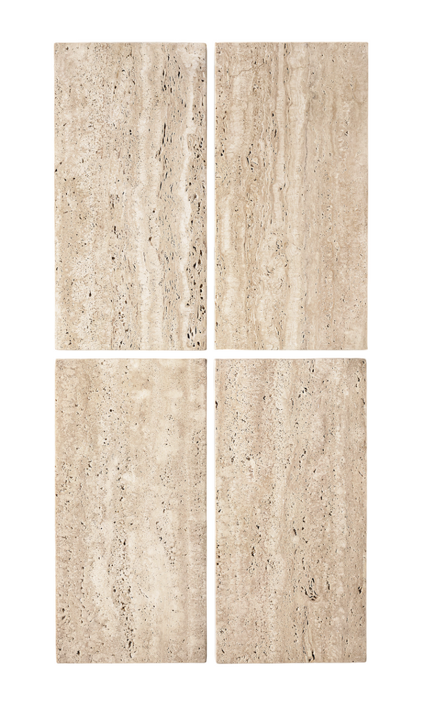 LORENZO HAND CRAFTED ORGANIC TRAVERTINE CONSOLE TABLE