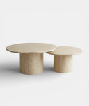 Duo travertine coffee table (Nayeen)
