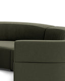Stretch U Shape Modular Sofa - Eden Leaf