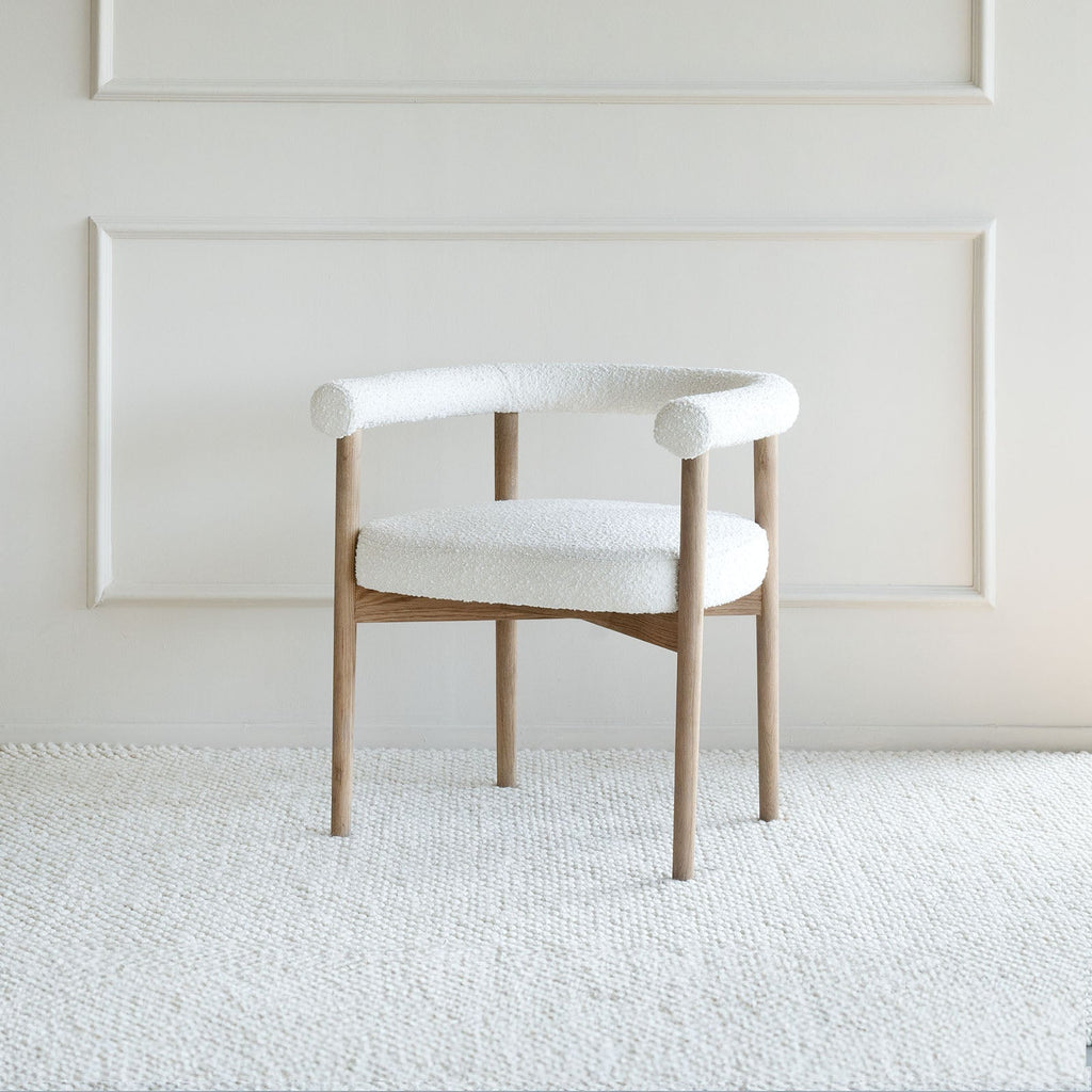 Lucy Boucle Wood Dining Chair (LJ1117)