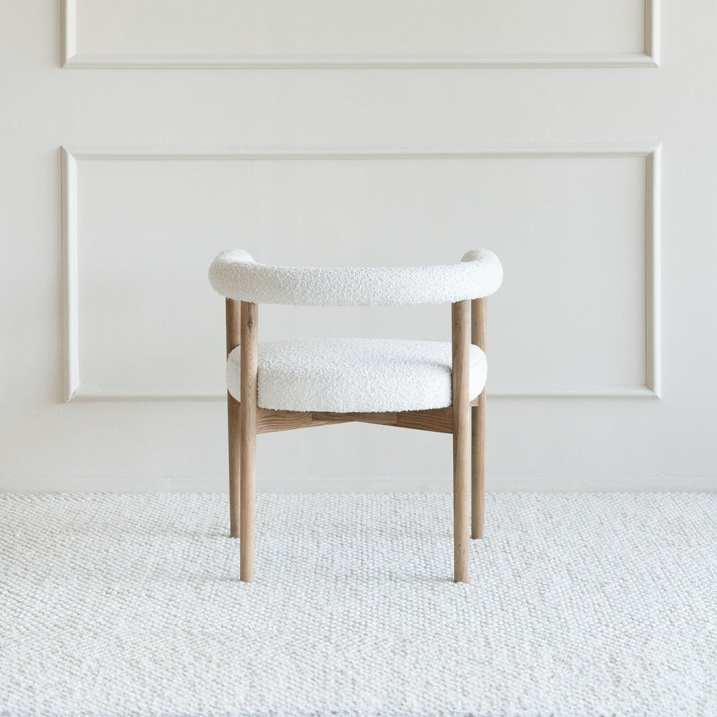 Lucy Boucle Wood Dining Chair (LJ1117)
