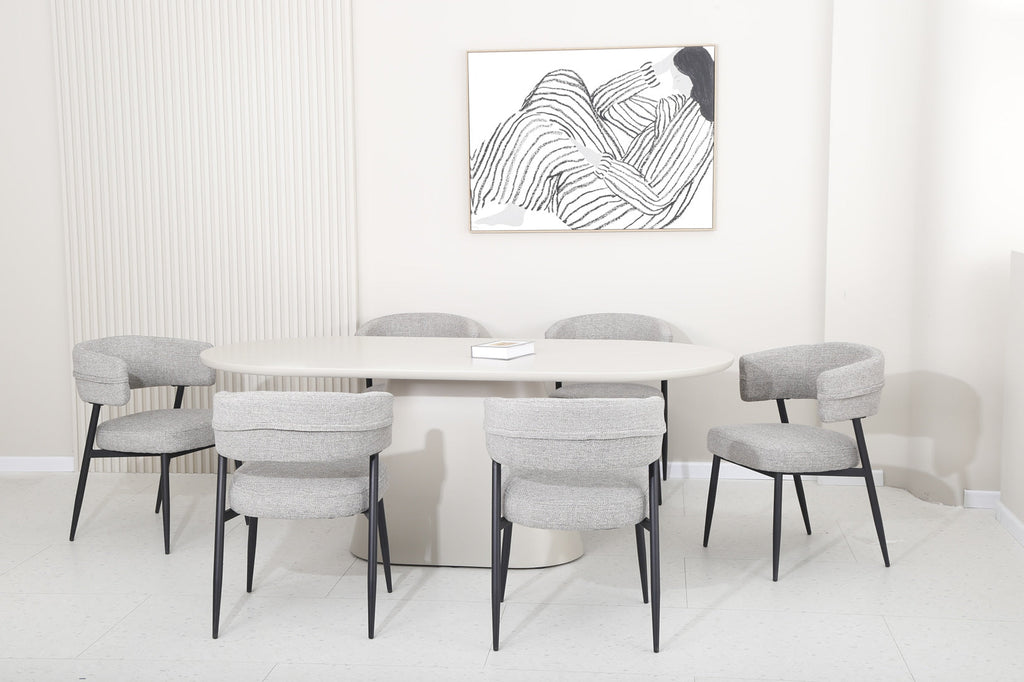 Vincenzo Dining Table - Putty