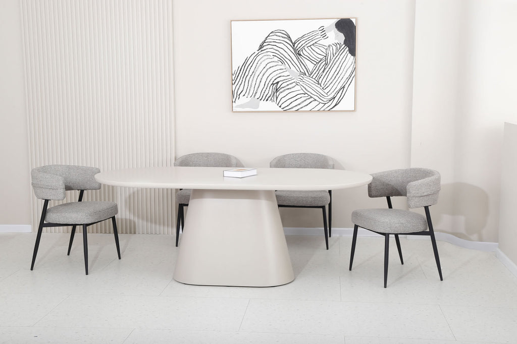 Vincenzo Dining Table - Putty