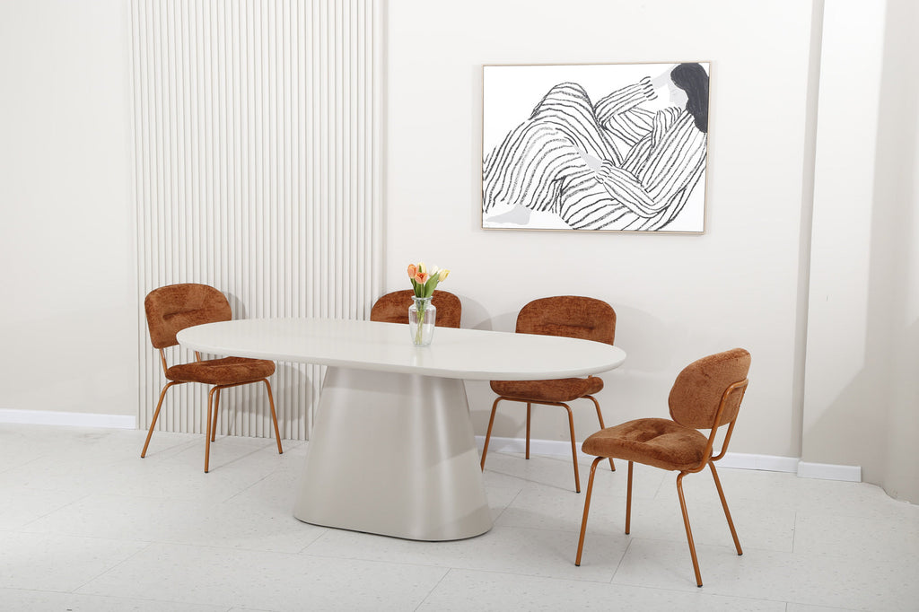 Vincenzo Dining Table - Putty