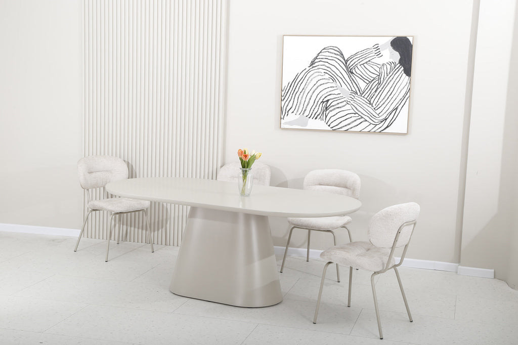 Vincenzo Dining Table - Putty