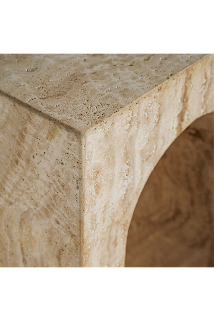 Travertine Arc Console Table | Vical Home Thiennes