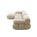 CAMALEONDA angulaire Chenille Enia Blanc Ivoire