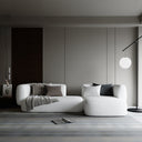 Aura L-Shape Sofa / Premium White Boucle