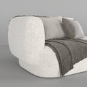 Aura L-Shape Sofa / Premium White Boucle