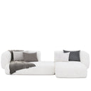 Aura L-Shape Sofa / Premium White Boucle