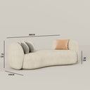 Aura Sofa 3S / Beige Boucle