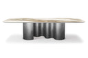 Table MERZOUGA en céramique — sur-mesure, atelier Halens Casablanca