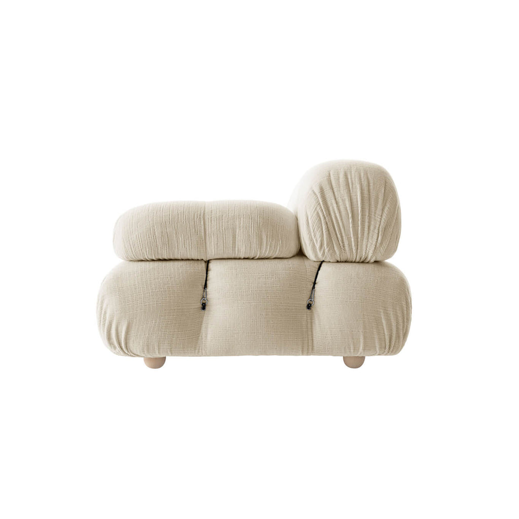 CAMALEONDA angulaire Chenille Enia Blanc Ivoire