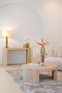 Beige Travertine Console Table | OROA Biltmore