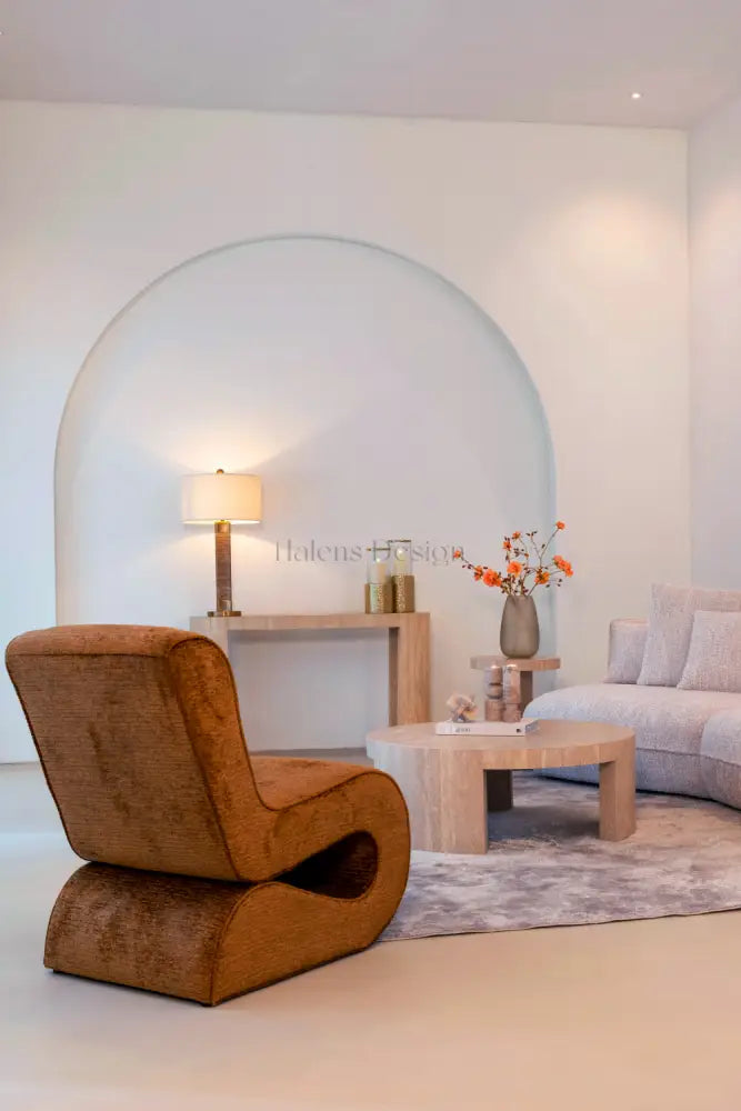 Beige Travertine Console Table | OROA Biltmore