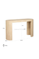 Beige Travertine Console Table | OROA Biltmore