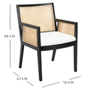 Brielle Dining Chair / Beech & Rattan