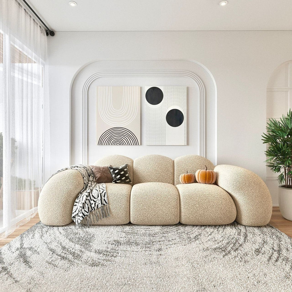 Bronco Sofa 3S / Premium Beige Boucle
